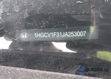2018 Honda Accord Sport from USA, damaged, VIN 1HGCV1F31JA253007